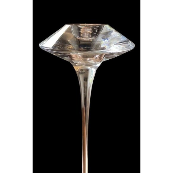 Kosta Boda 2-Candlesticks Handblown Glass 9" & 10.5” K.Engman JH1807 From Sweden - Picture 7 of 8